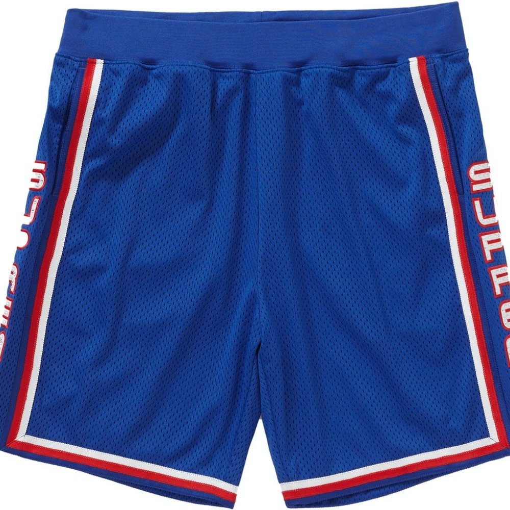 Supreme Rhinestone Basketball Short Royal Blue